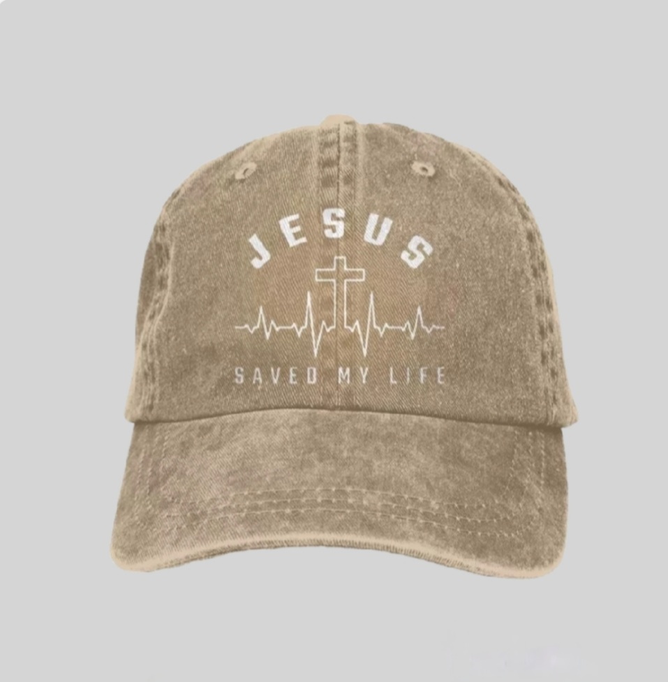 Jesus Saved My Life Baseball Hat