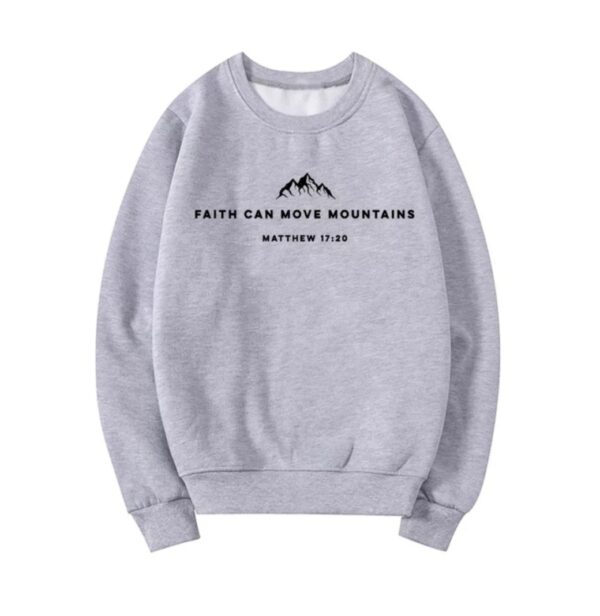 Women’s Faith Can Move Mountains Crewneck Sweatshirt